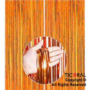 CORTINA METAL REFLEX NARANJA 2MTx 1MT x 1